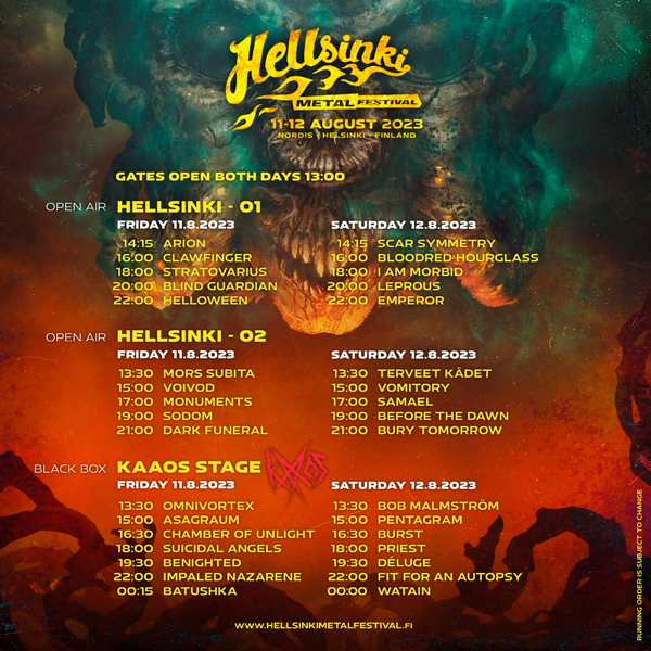Hellsinki Metal Festivaalin infopaketti julki