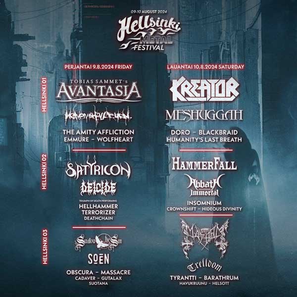 Hellsinki Metal Festivalin alue kasvatetaan täyteen mittaansa – viime vuoden yleisömäärät on jo ylitetty reippaasti!