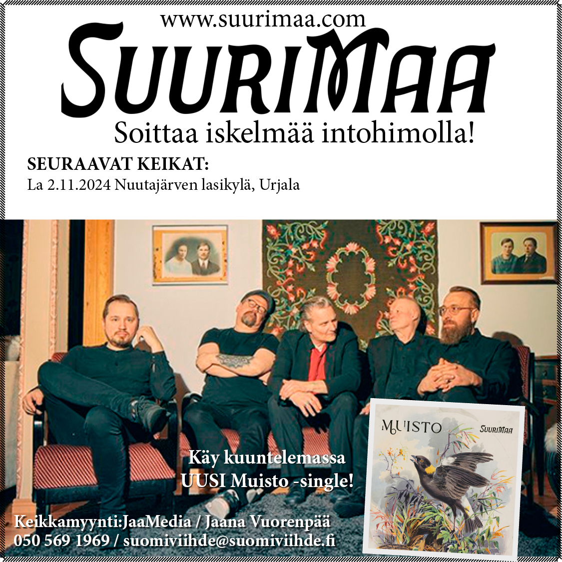 Suurimaalta uusi MUISTO -single!